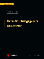 Privatstiftungsgesetz Kommentar